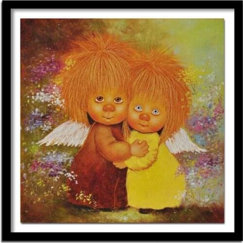 Diy 3d diamond painting fairy angels Diamond embroidery Pictures of rhinestones Diamond Pictures of crystals for kids