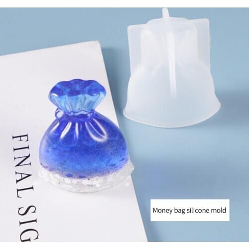 Crystal Epoxy Resin Mold Purse Lucky Bag Blessing Bag Creative Silicone Mold DIY Crafts Jewelry Ornaments Making Tools