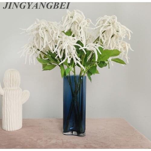 3 Forks White Wisteria Fruit Bouquet Wedding Home Decor Accessories For Fake Floristics Vases Road Guide Artificial Flowers