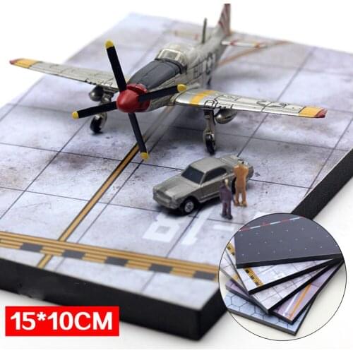 1:144 scale toy car airplane model sand table wooden scene parking lot childrens toy model original authorized childrens toy