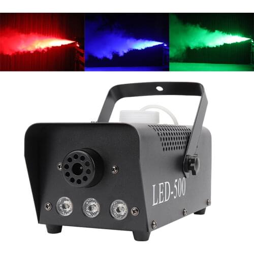 Fast shipping disco colorful smoke machine mini LED remote fogger ejector dj Christmas party stage light fog machine
