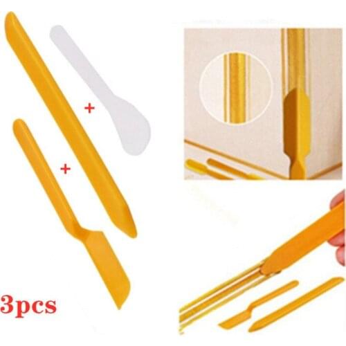 3Pcs Easy Caulking Tool Kit putty knife plastic Tile gap Beauty Joint Agent Caulk Hand Tool Set Floor grout remover Glue Scraper