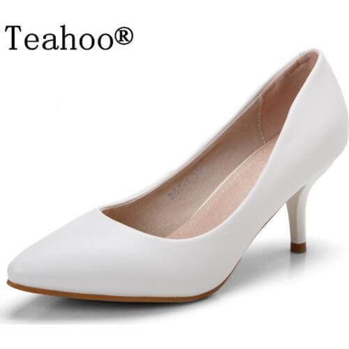 New 2017 Womens High Heels Women Pumps Sexy Bride Party Thin Heel Pointed Toe High Heel Shoes Women Platform Pumps Black 34-40