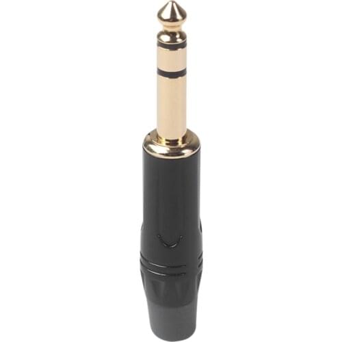 New 6.35mm Dual-Channel Plug Diy Stereo for Welding Various Sound Card Microphone Electric Guitar Audio Cable