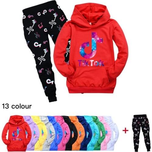 TIK TOK New 2-16Y Childrens Sportswear Hoodie Among us Boys and Girls Long Sleeve Spring Autumn Winter Suit