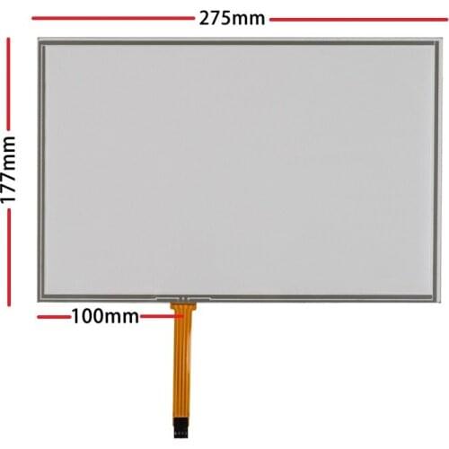 New 12.1 inch 4-wire touch screen is suitable for industrial control medical monitoring equipment all-in-one touch panel 275*177