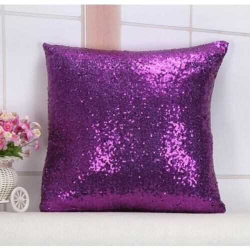 Wholesale Chair Cushion Cover Decorative Pillows Cover Mermaid Glitter Pillow Car Home Sofa Seat Cushion Decoration Pillowcase