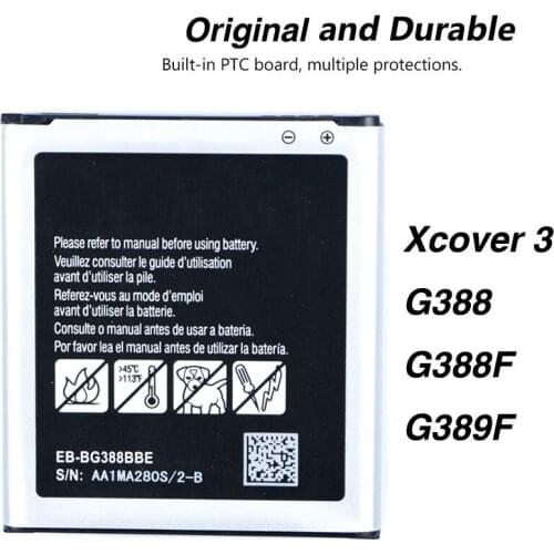 Original Battery For Galaxy Xcover 3 G388 G388F G389F EB-BG388BBE 2200mAh Phone Battery With NFC