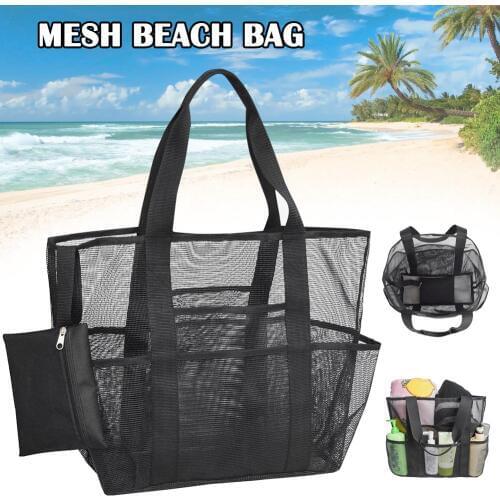 Hot Mom Baby Beach Bags Big Size Women Kids Mesh Bag Messenger Bags Toy Tool Storage Handbag Pouch Tote Children Shoulder Bag
