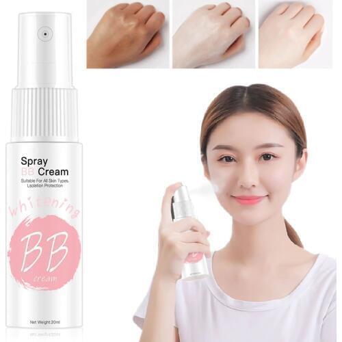 Portable Lazy Whitening Spray Moisturizing BB Cream Concealer Foundation Brighten Face Makeup Beauty Cosmetics Sunscreen TSLM1
