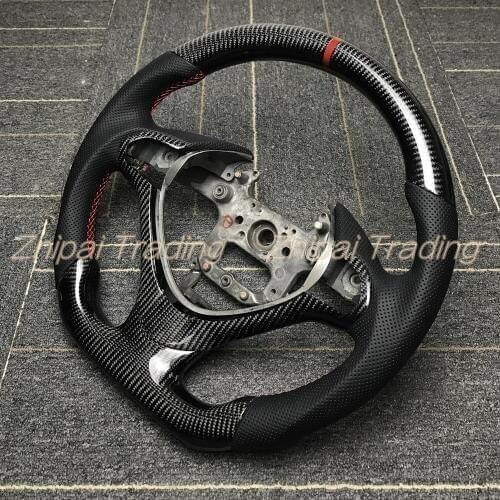 Customized carbon fiber Steering Wheel For Honda Spirior with Perforated leather Steering Wheel replacement