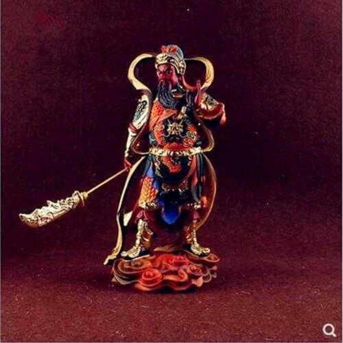 Galan Bodhisattva Guan Gong Buddha Statue Seiko Painted Resin Protector Tianshen God of wealth zhen House Peace