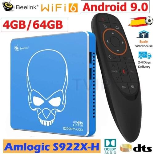 2pc Beelink GT King Pro WiFi6 TV BOX Android 9.0 4GB64GB Amlogic S922X-H Quad Core Support Dolby Audio DTS Listen 4K set top box