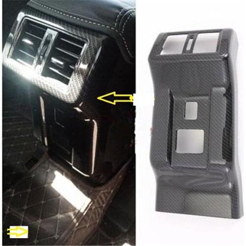 For Mitsubishi Outlander 2019 2020 High-quality ABS Chrome Rear air conditioner air outlet anti kick plate Car styling