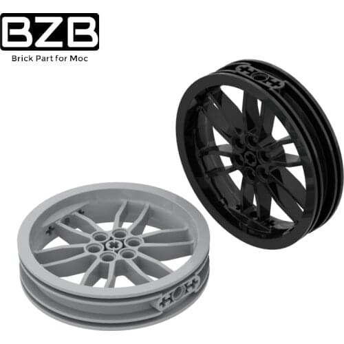 BZB MOC 88517 75x17mm Motorcycle Wheel Hub High-tech Building Block Model Kids Toys Boys DIY Technical Brick Parts Best Gifts