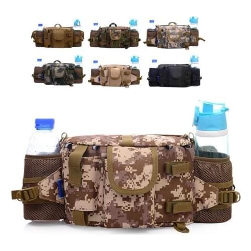Army Tactical Camo Running Pouch Waist Bag Mochila Trail Running Sporttas Shoulder Bags Sport Wallet Hip Bag for Bottle Phone