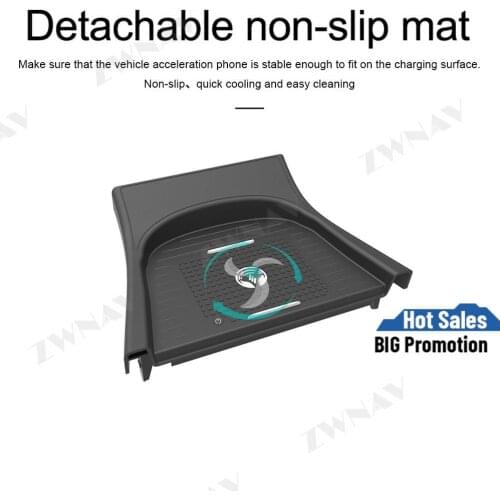 QI car wireless charger For Toyota Prius Plus 2019-2020 Infrared Fast Wireless Charging Car Phone Holder for iphone/Samsung