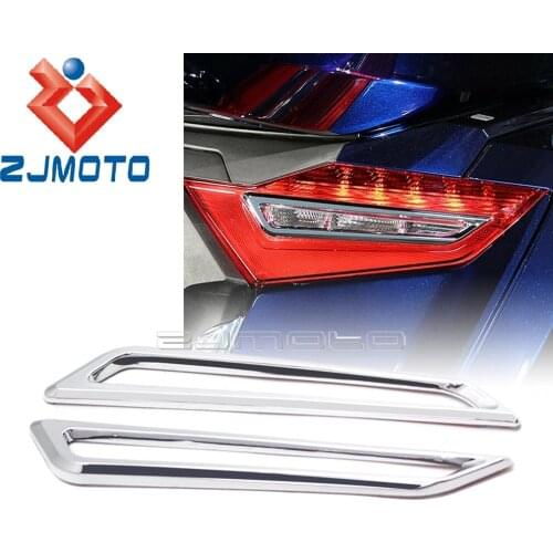 2X ABS Plastic Taillight Accent Trim Case Cover For Honda Goldwing GL1800 Tour 2018 2019 2020 Turn Signal Tail Lamp Decorative