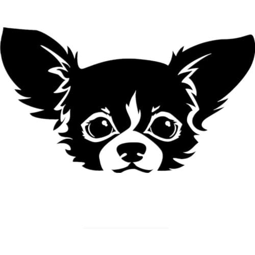 Chihuahua Stickers Funny Auto Car Sticker Pet Dog Animal Decal Waterproof Sunscreen Decals Decoration PVC,20cm*11cm
