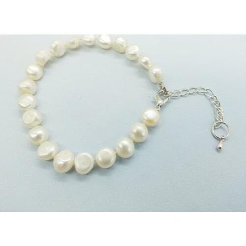 Clam Tears White Bracelets
