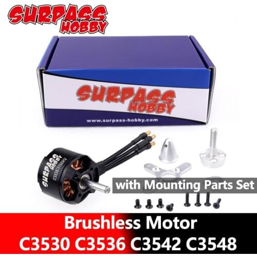 SURPASS HOBBY Brushless Motor C3530 C3536 C3542 C3548 14Pole Motor with Accessories for Aircraft Multicopter RC Plane Helicopter
