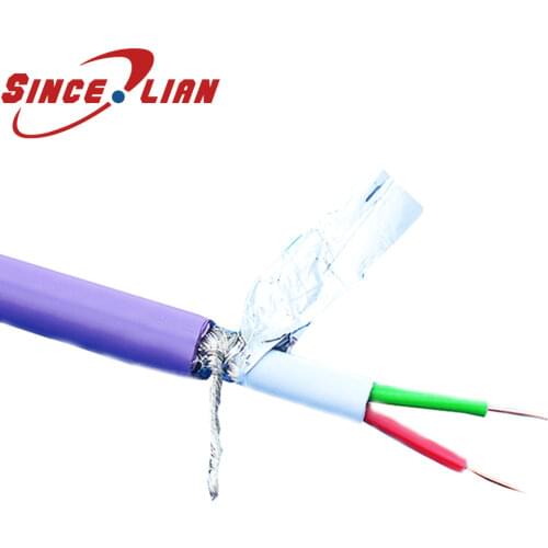 Dual shielded DP bus Wire 6XV1830-0EH10 compatible with Siemens Profibus purple Suitable Siemens Profibus-DP Communication cable
