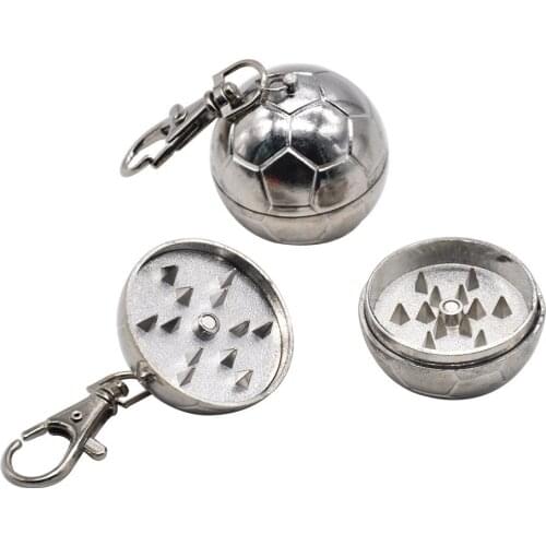 Smoke grinder zinc alloy spherical cigarette grinder Creative keychain grinder smoke accesoires