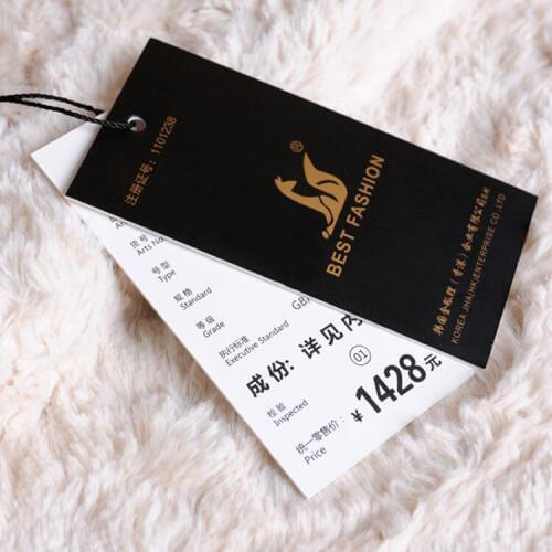 Custom die cut spot uv garment hang tag printing/clothing main tag printed Tag/swing tag for luggage bags free design