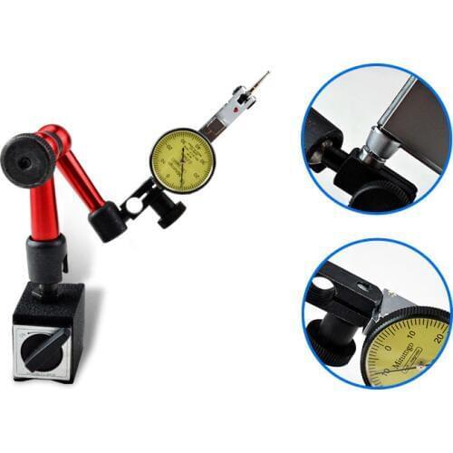 Accurate Universal Flexible Dial Test Correction Gauge Stand Lever Dial Indicator Instrument Tool Flexible Magnetic Base Holder