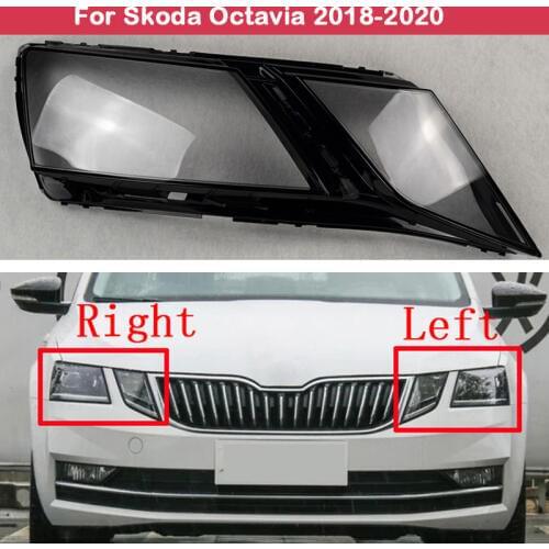 Headlamp Shell Headlight Cover Headlight Shell Transparent Lens Lampshade Headlamp Glass For Skoda Octavia 2018-2020