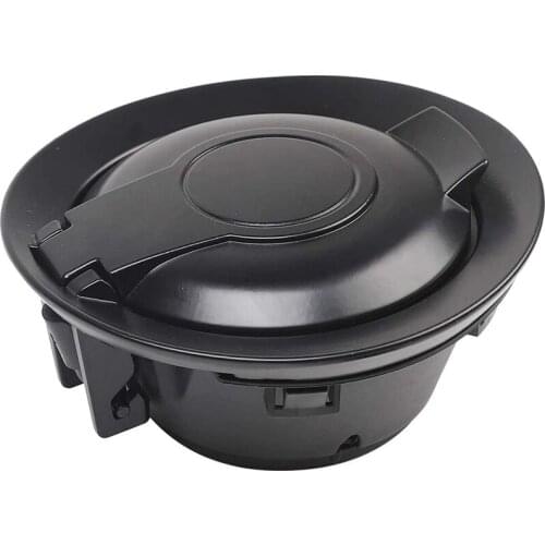 Car Gas Cap Door Gas Tank Cap Cover Fuel Filler Cover for Dodge Challenger 2009+ Accessories, Aluminum Alloy Black