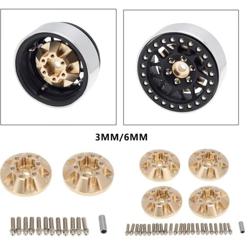 Brass 1.9inch 2.2inch RC Wheel Weight Block RC Car Modified Accessories