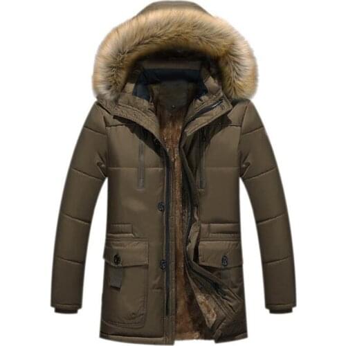 Fur Coats Men Winter Thick Long Jacket Man Plus Velvet Hooded Overcoat casaco masculino inverno Mens Outdoor Warm Parkas 4XL