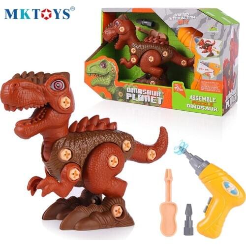 MKTOYS Constructor Dinosaur Toys Kids Boys Tyrannosaurus Rex Velociraptor Triceratops Juguetes Building Blocks Dinosaure Jouet