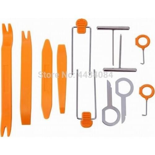 Ouchuangbo 12pcs Auto Car Disassembly Install Navigator Pry Screw Cap Panel Pry Stereo Repairing Refit