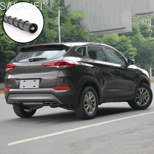 For Hyundai Toyota KIA Universal Car Auto screw Helical Aerial Antinoise Flexible Roof Loop Antenna FM/AM Radio Signal Styling
