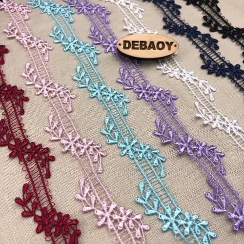 3CM Colorful Polyester Lace Ribbon For Home Textile Sewing Accessories