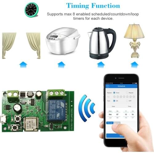 1CH DC5-32v Ewelink Relay Module Remote Control Light Switch Vioce Alexa Google Home