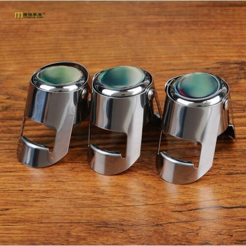 1PC LONGMING HOME Portable Stainless Steel Champagne Wine Bottle Stoppers Sealer Bar Wine Plug OK 0375