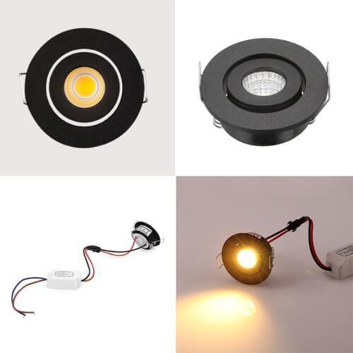 2016 CE ROSH black color 3*1W round mini cob led spo light Downlight
