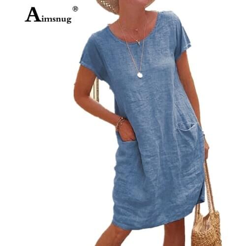 Голубые летние платья Aimsnug China At AliExpress