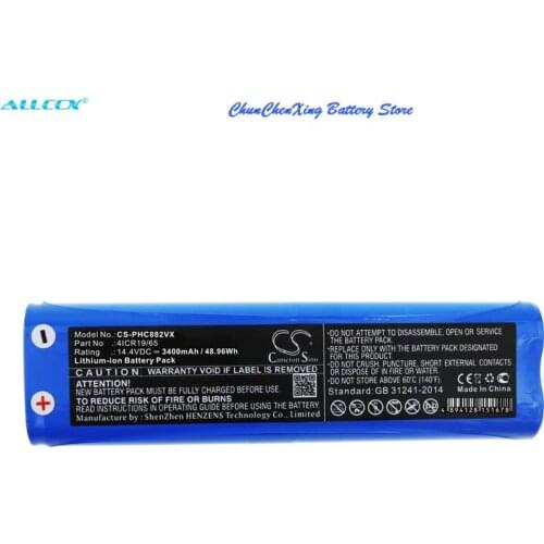 Cameron Sino 3400mAh Battery for Bissell 1605,16052,16058,16059,1605A,1605C,1605R,1605W, For Philips FC8810,FC8820,FC8830,FC8832
