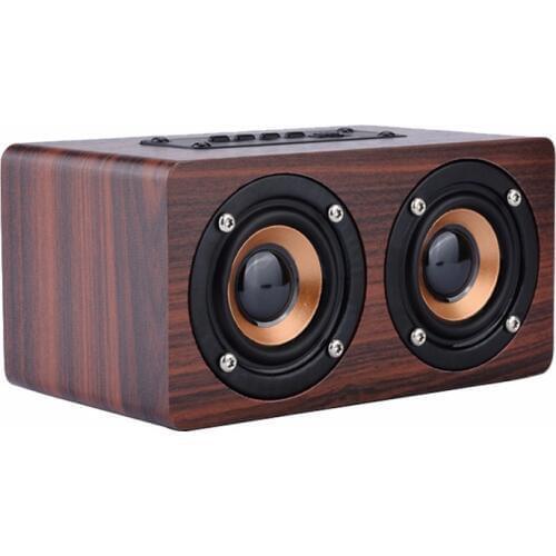 Wireless Bluetooth Speaker Wood Portable Audio HiFi Home Theatre Sound Receiver Stereo Music Subwoofer Computer Speakers