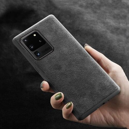 LANGSIDI Luxury Leather phone case For Samsung s20 ultra s21 plus S10 A32 Genuine leather cover For Galaxy note 20 10 plus 9 8