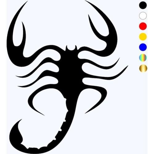CK2234#19*15cm Scorpio big funny car sticker vinyl decal silver/black car auto stickers for car bumper window car decorations