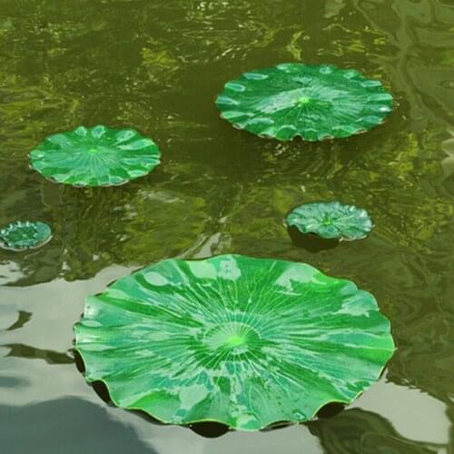 Dia 28cm Artificial PE LOTUS LEAF DIY Wedding Home Pool Decoration Water Lily green Leaf Supplies