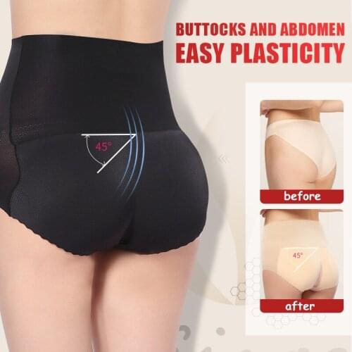Women Soft Seamless Sexy Panty Knickers Buttock Backside Bum Padded Butt Enhancer Hip Up Underwear High Waist Panties