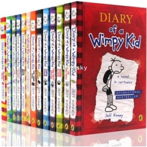 Diary of A Wimpy Kid Classic Reading Collection By Jeff Kinney- 16 Books Box Set, Novels, Bridge Books,Perfect for Kids Aged 9