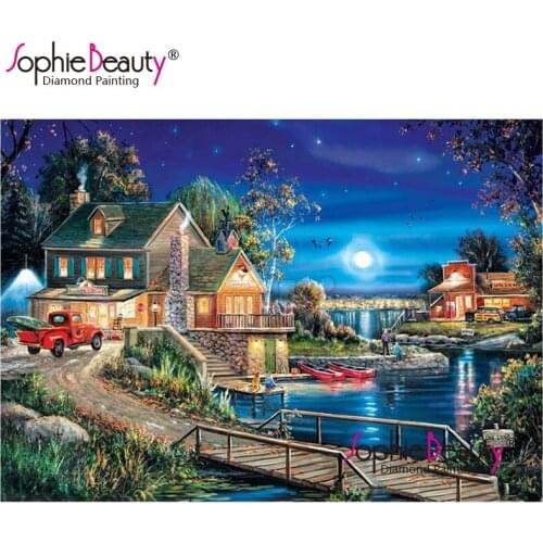 Sophie Beauty Square/Round Diamond Painting Cross Stitch silent Night Handcraft Embroidery Rhinestone Mosaic Home Gift 202001