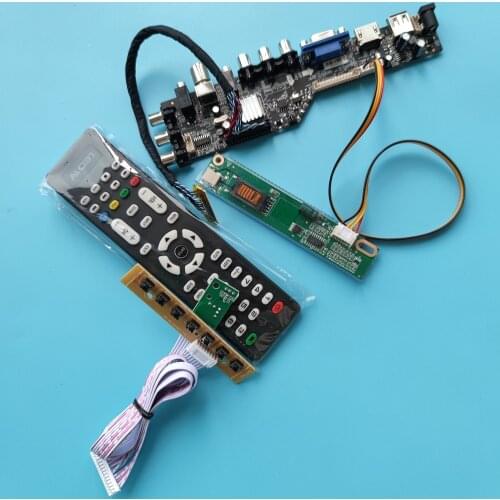 Kit For LTN150XB 1024x768 HDMI-compatible LED USB VGA AV TV controller board driver digital panel DVB-T DVB-T2 Display AV remote